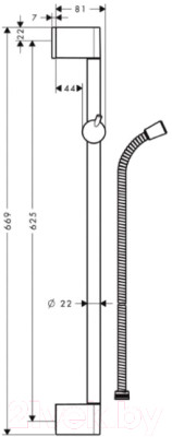 Душевая стойка Hansgrohe Unica Crometta 27615000 - фото 2 - id-p222604605