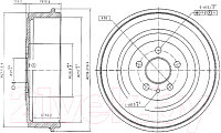 Тормозной барабан Patron PDR1223