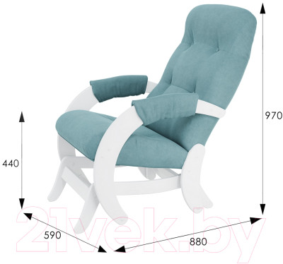 Кресло-глайдер Мебелик Модель 68 - фото 2 - id-p222610428