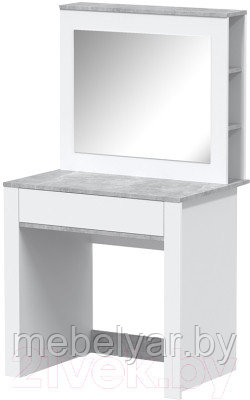 Туалетный столик Quartz QZ-СТ1 (белый платинум/бетон) Интерлиния - фото 2 - id-p219203921