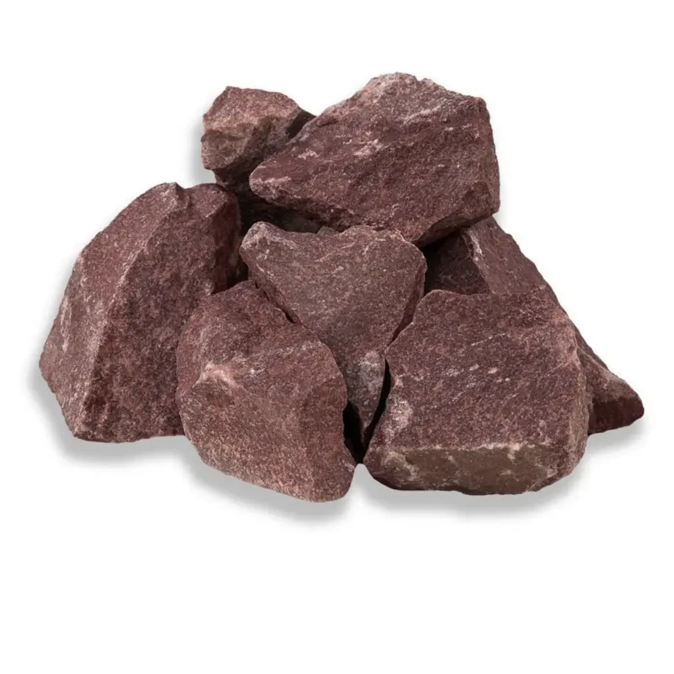 Камни для бани Малиновый кварцит колотый 20кг - фото 1 - id-p80220256