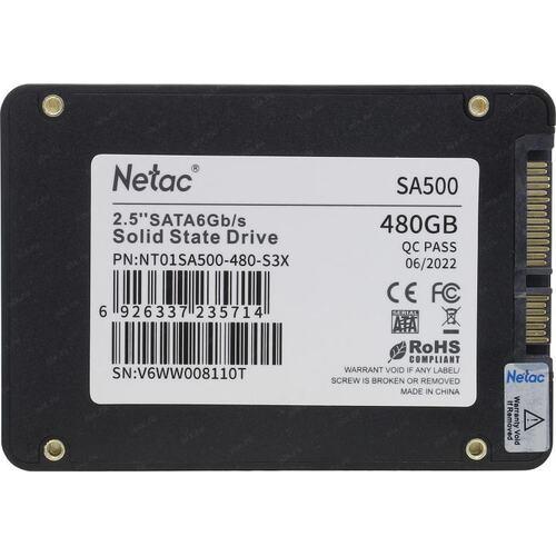 Жесткий диск SDD 2.5'' SATA-III Netac 480Gb - фото 1 - id-p222610992