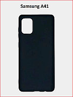 Чехол-накладка для Samsung Galaxy A41 SM-A415 (силикон) черный