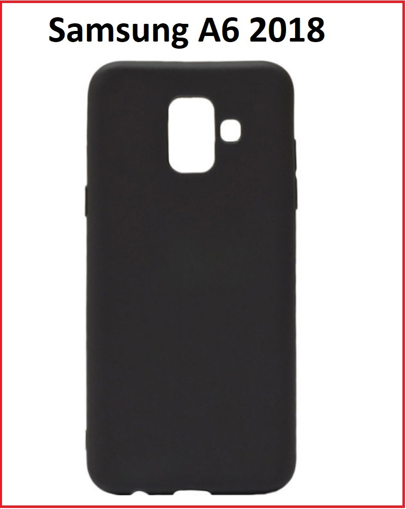 Чехол-накладка для Samsung Galaxy A6 (2018) SM-A600 (силикон) черный