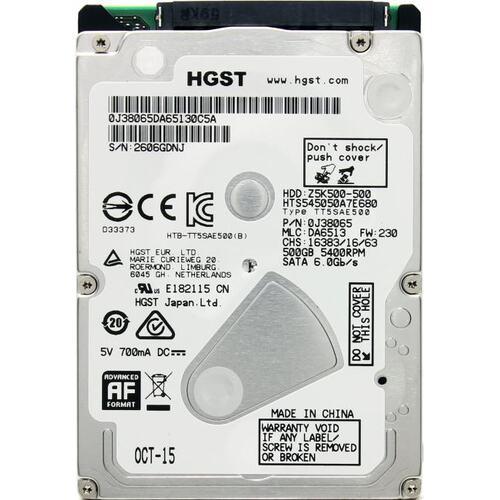 Жесткий диск (HDD) SATA HITACHI 500Gb (с разбора) - фото 1 - id-p220685364