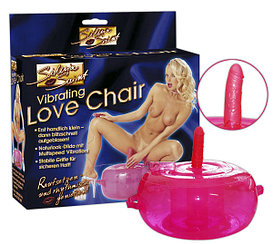 Надувное розовое кресло с вибронасадкой Love Vibrating Chair