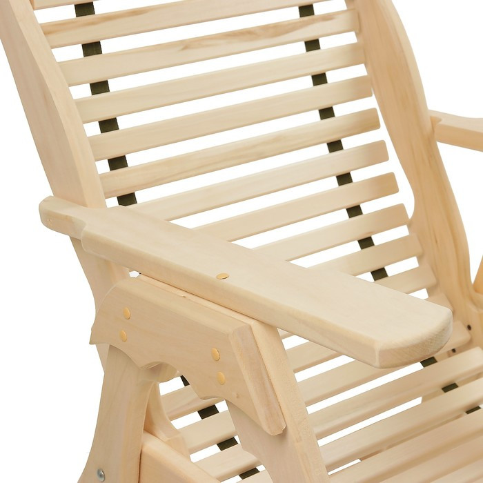 Кресло-качалка на ленте, 70×130×120см, из липы, "Добропаровъ" - фото 2 - id-p222618214