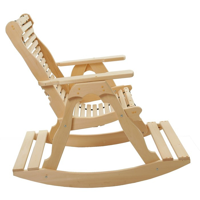 Кресло-качалка на ленте, 70×130×120см, из липы, "Добропаровъ" - фото 3 - id-p222618214