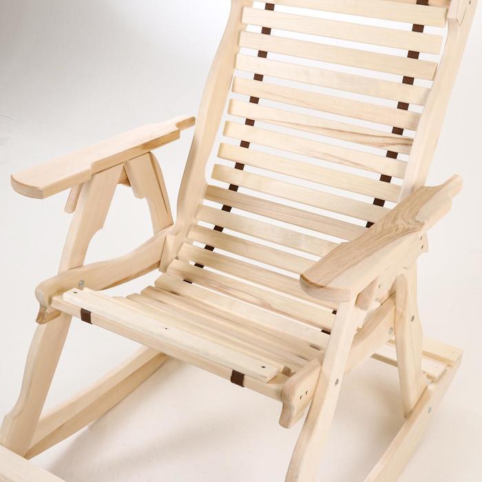 Кресло-качалка на ленте, 70×130×120см, из липы, "Добропаровъ" - фото 6 - id-p222618214