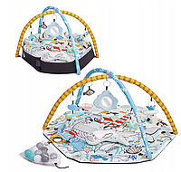 Развивающий игровой коврик для новорожденных малышей Kinderkraft Smartplay с игрушками