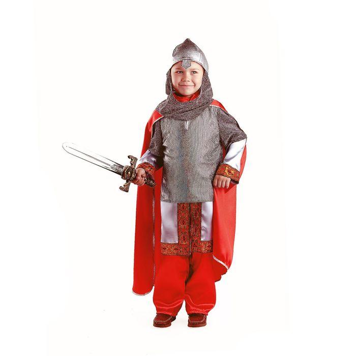 Карнавальный костюм «Богатырь», текстиль, размер 26, рост 104 см - фото 1 - id-p222620208