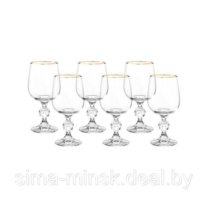 Набор бокалов для красного вина Sterna, декор «Отводка золото», 230 мл x 6 шт. - фото 2 - id-p222620655