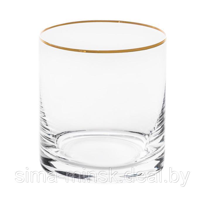 Набор стаканов для виски, декор «Отводка золото», 410 мл x 6 шт. - фото 1 - id-p222620679
