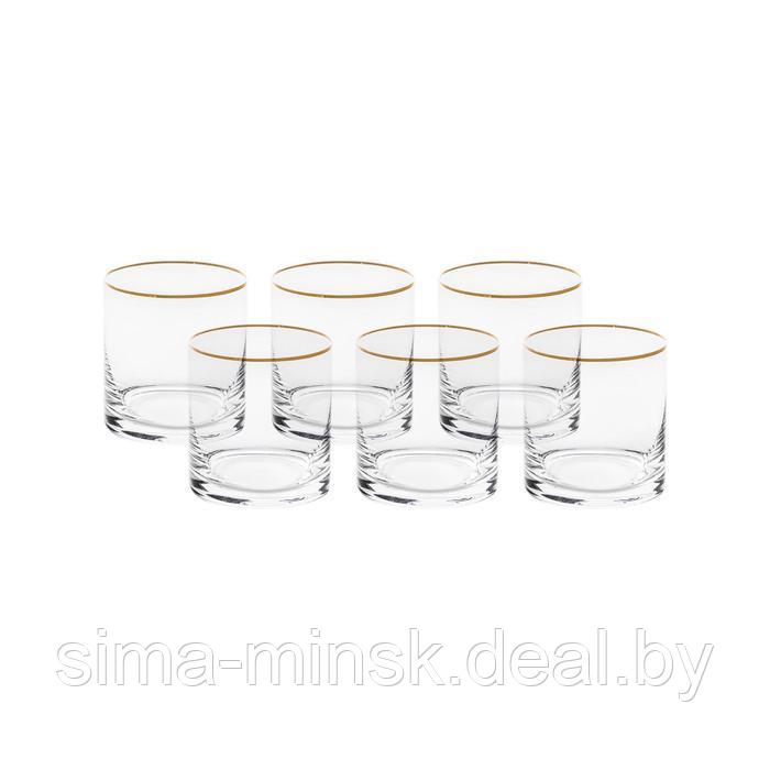 Набор стаканов для виски, декор «Отводка золото», 410 мл x 6 шт. - фото 2 - id-p222620679