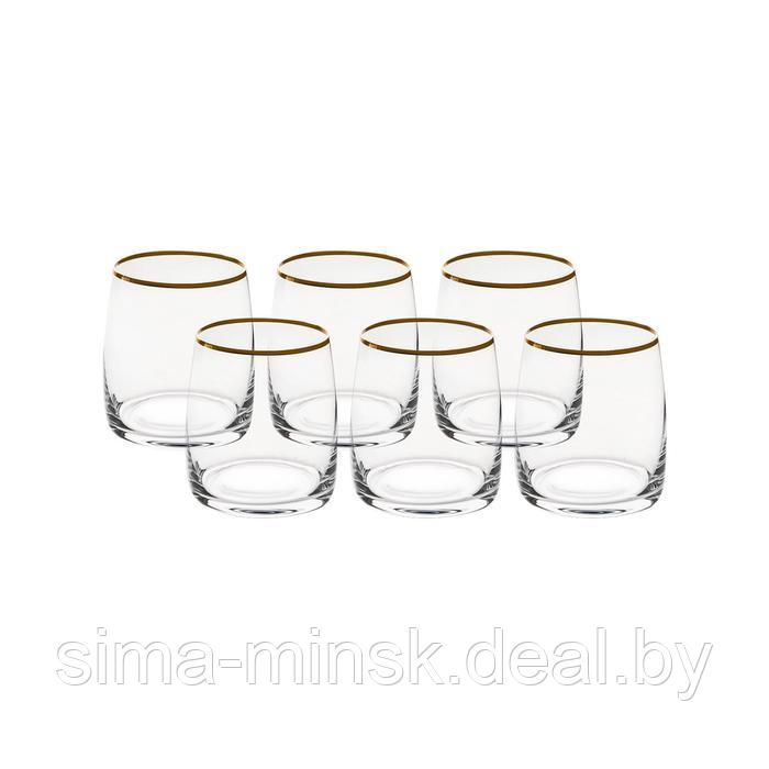 Набор стаканов для виски, декор «Отводка золото», 290 мл x 6 шт. - фото 2 - id-p222620680