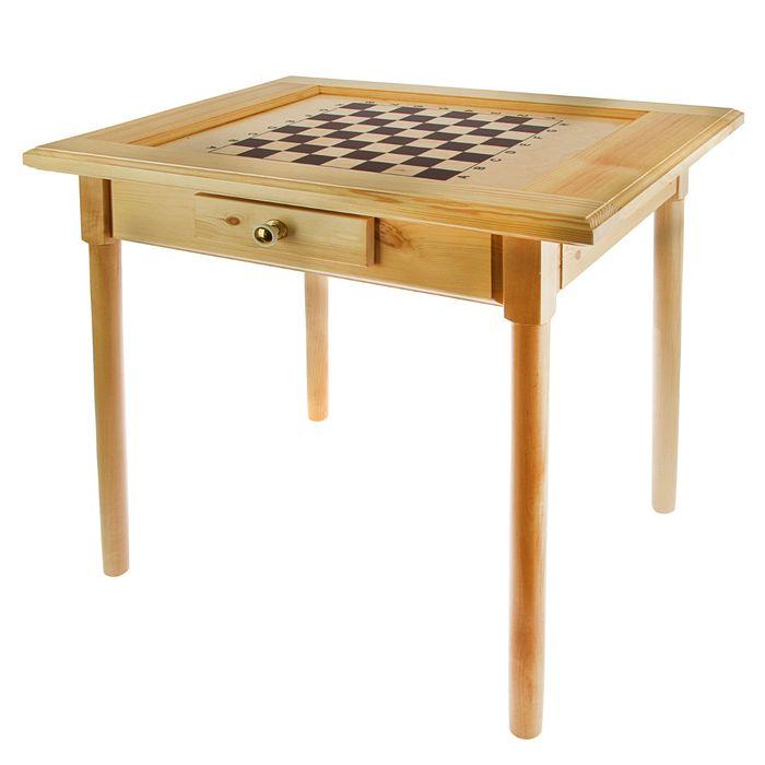 Шахматный стол с ящиком (80х60х72 см, игровое поле 36х36 см), без фигур - фото 4 - id-p222620762