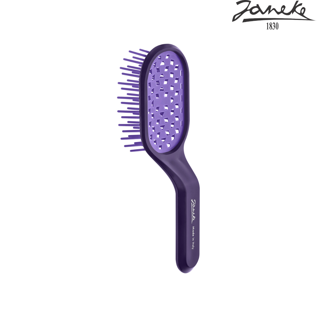 Расческа Janeke Bag Vented hairbrush, 16 × 6 × 3 см. Фиолетовый - фото 1 - id-p222621014