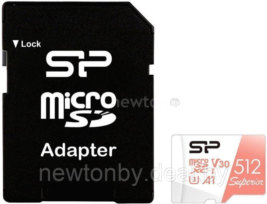 Карта памяти Silicon-Power Superior A1 microSDXC SP512GBSTXDV3V20SP 512GB - фото 1 - id-p222622143