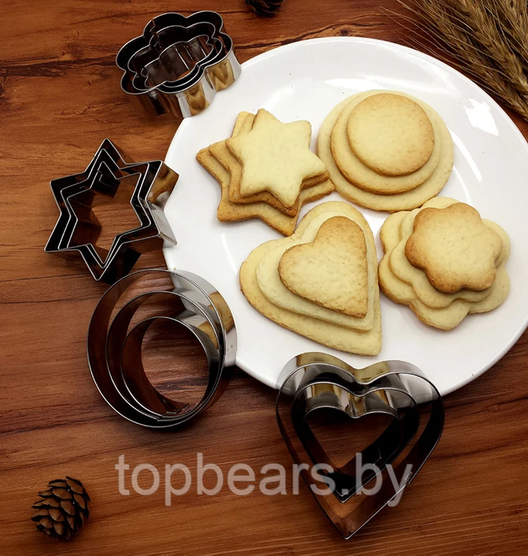 Набор форм металлических для выпечки, салатов и печенья Dessert Rings 3 шт. разного размера Сердце - фото 10 - id-p219213652