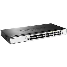 Коммутатор D-Link DGS-3000-28SC/A1A 4G 20SFP 4SFP+ управляемый