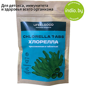 Хлорелла органическая в таблетках 100 гр, Ufeelgood