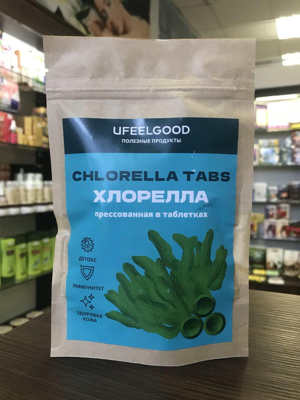 Хлорелла органическая в таблетках 100 гр, Ufeelgood - фото 2 - id-p222561515
