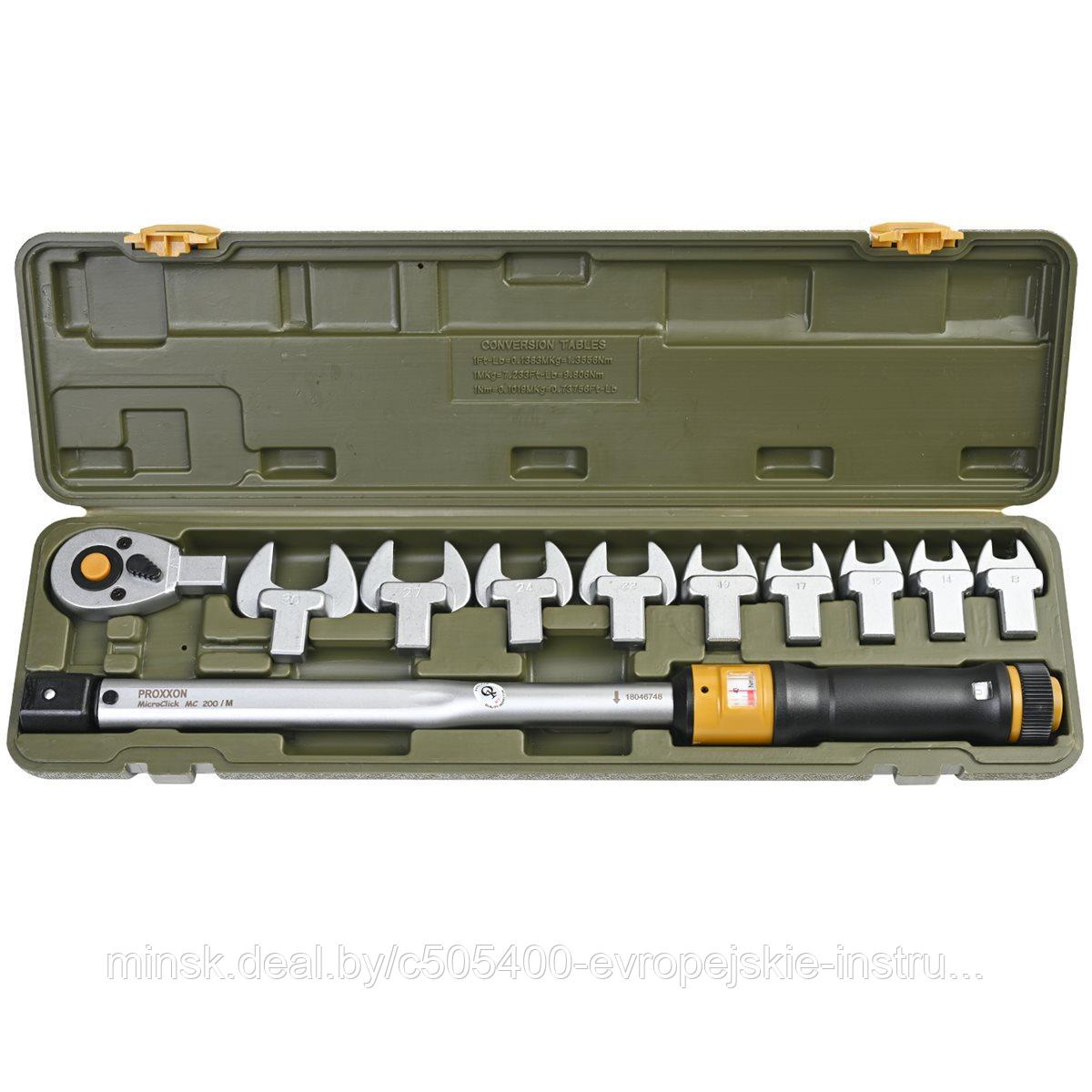 Динамометрический ключ с насадками MC200-Multi 1/2'' 40-200 Нм PROXXON - фото 2 - id-p222628471