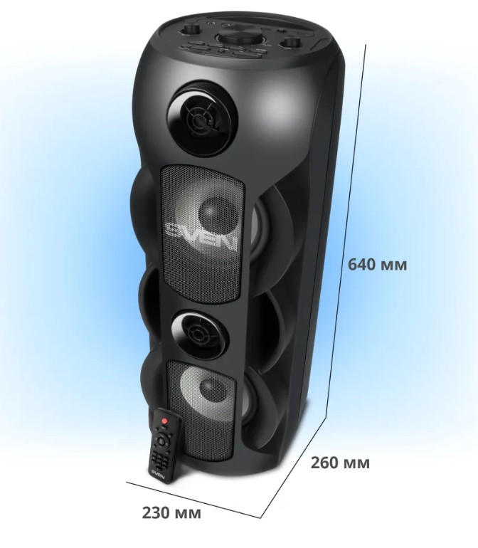 Колонка беспроводная bluetooth портативная музыкальная блютуз большая для ноутбука компьютера SVEN - фото 4 - id-p200578536