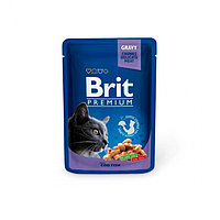 Brit Premium Cat для взрослых кошек с треской, 85г*7 шт