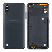 Задняя крышка (корпус) Samsung Galaxy A01 (A015) черный