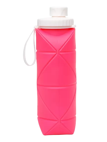 Бутылка для воды трансформер, 600 мл, розовая, FitRule - фото 1 - id-p222636552