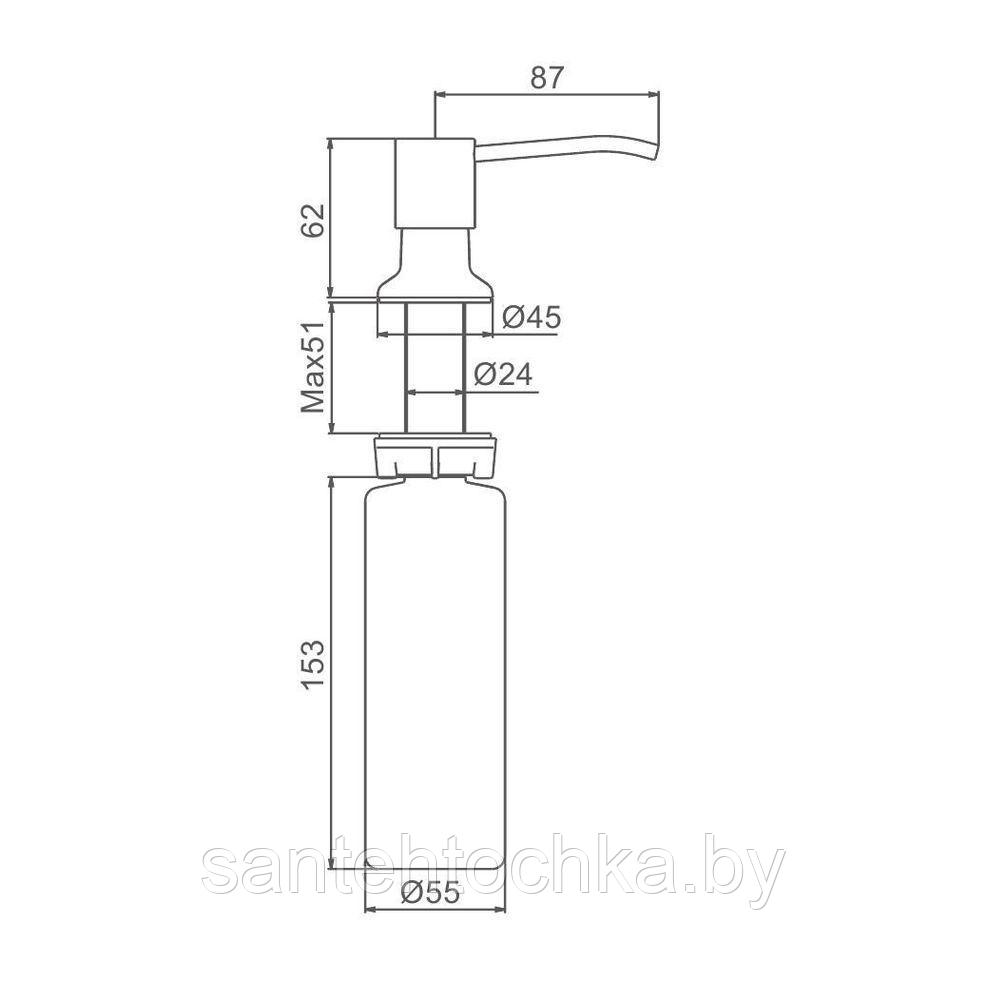 Дозатор для жидкого мыла Frap F408-9 - фото 3 - id-p222636887