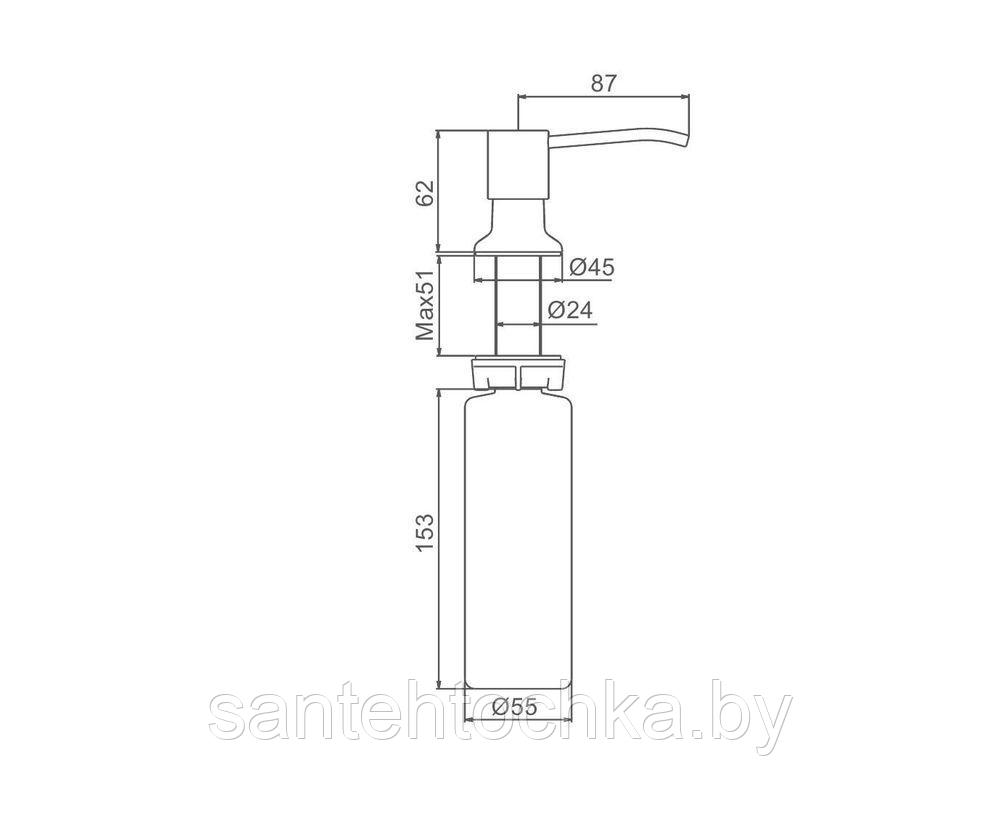 Дозатор для жидкого мыла Frap F408-6 - фото 3 - id-p222637805