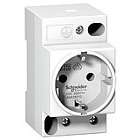 A9A15310 МОДУЛЬНАЯ РОЗЕТКА iPC DIN 2П+T 16A 250В НЕМ, фото 2