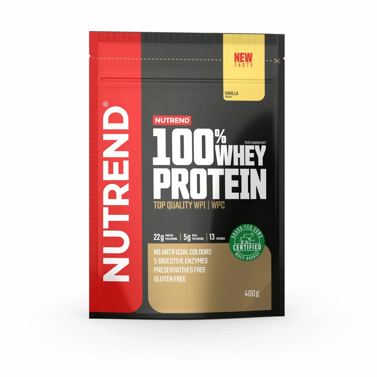 Протеин 100% WHEY PROTEIN Nutrend, 400 г, банан-клубника - фото 1 - id-p222636710