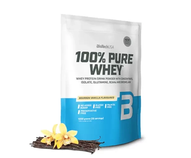 Протеин 100% Pure Whey BiotechUSA, 1000г, ваниль - фото 1 - id-p222636711
