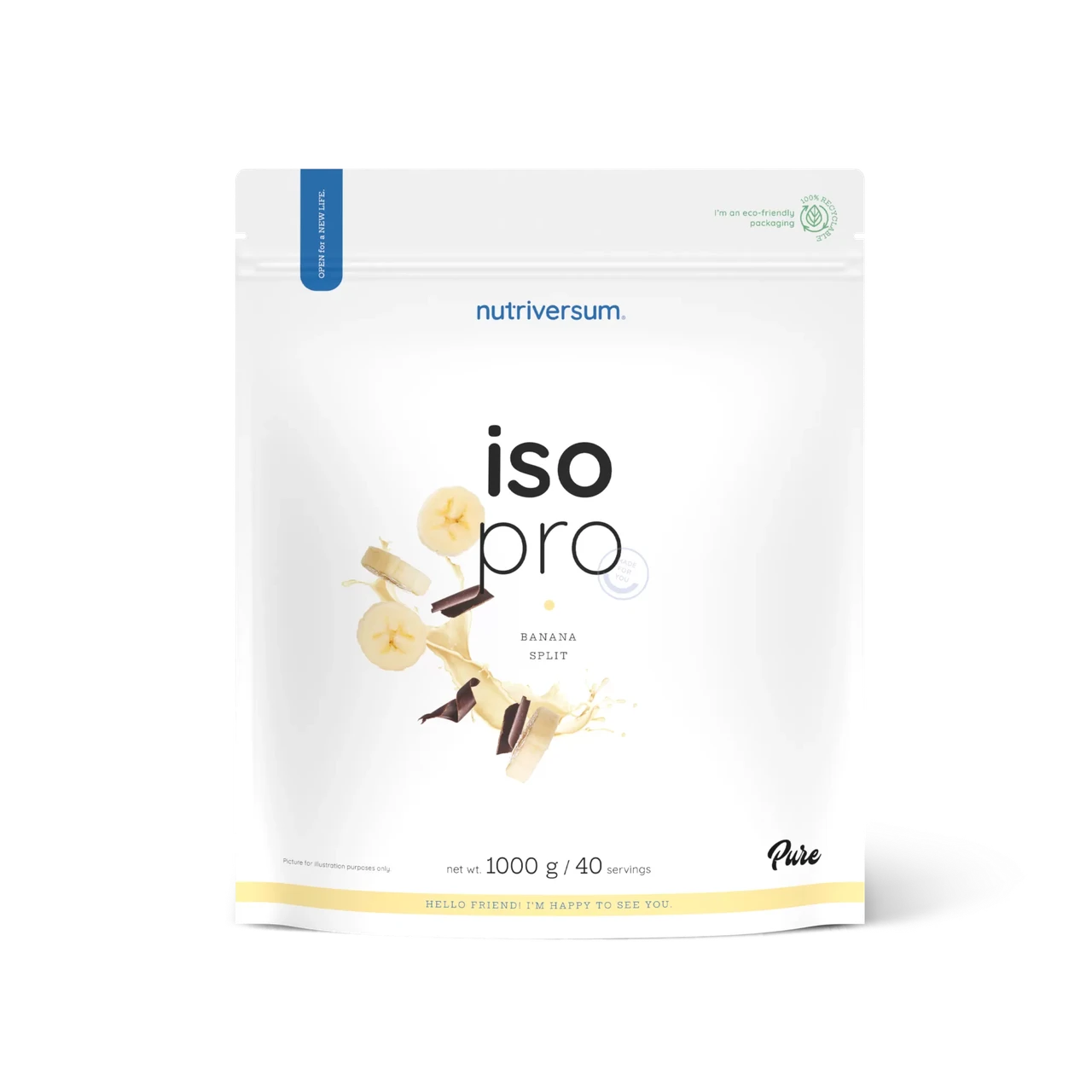 Протеин ISO PRO Nutriversum, 1000 г, банановый десерт - фото 1 - id-p222636762
