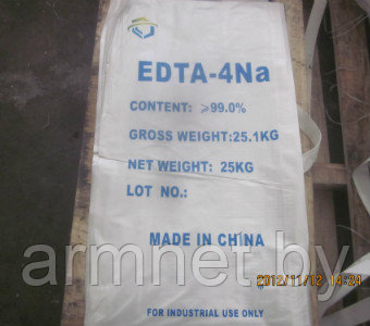 Трилон Б (тетранатриевая соль ) (C10H12N2O8Na4 * 4H2O) мешок 25 кг