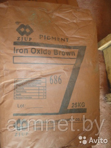 Пигмент оксид железа BROWN TC 686 темно-коричневый мешок 25 кг