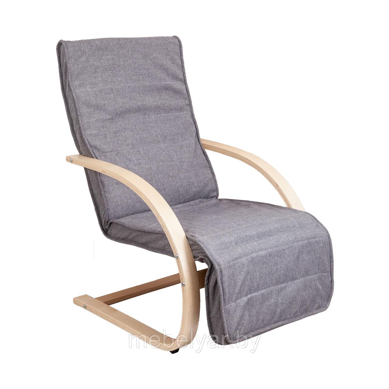 Кресло для отдыха GRAND, ткань, серый AksHome