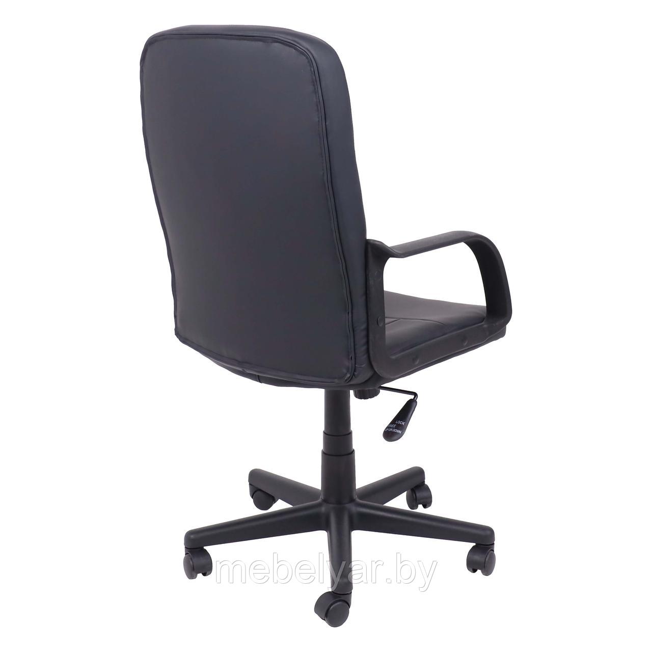 Кресло поворотное LEONIDAS, пластик,кож.зам (чёрный) AksHome - фото 4 - id-p222643703