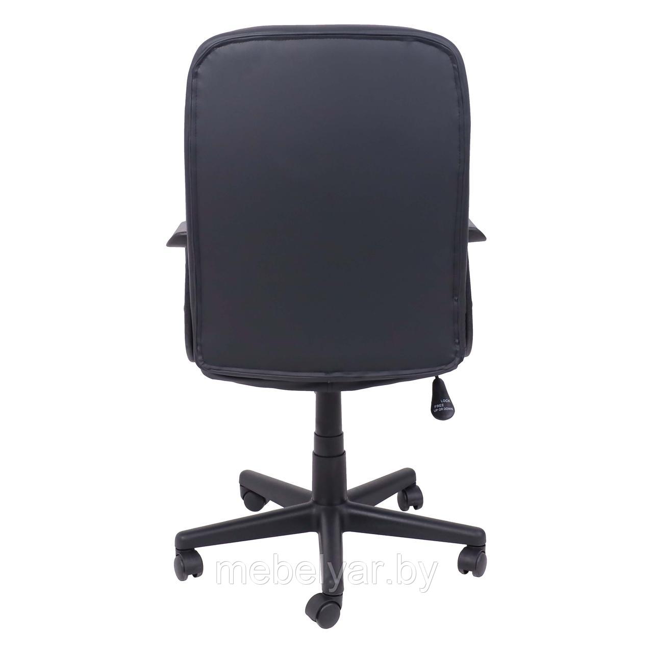 Кресло поворотное LEONIDAS, пластик,кож.зам (чёрный) AksHome - фото 9 - id-p222643703