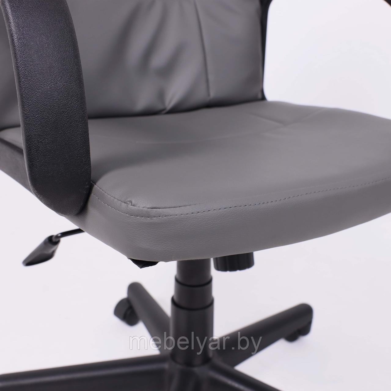 Кресло поворотное LEONIDAS, пластик,кож.зам (тёмно-серый) AksHome - фото 7 - id-p222644463