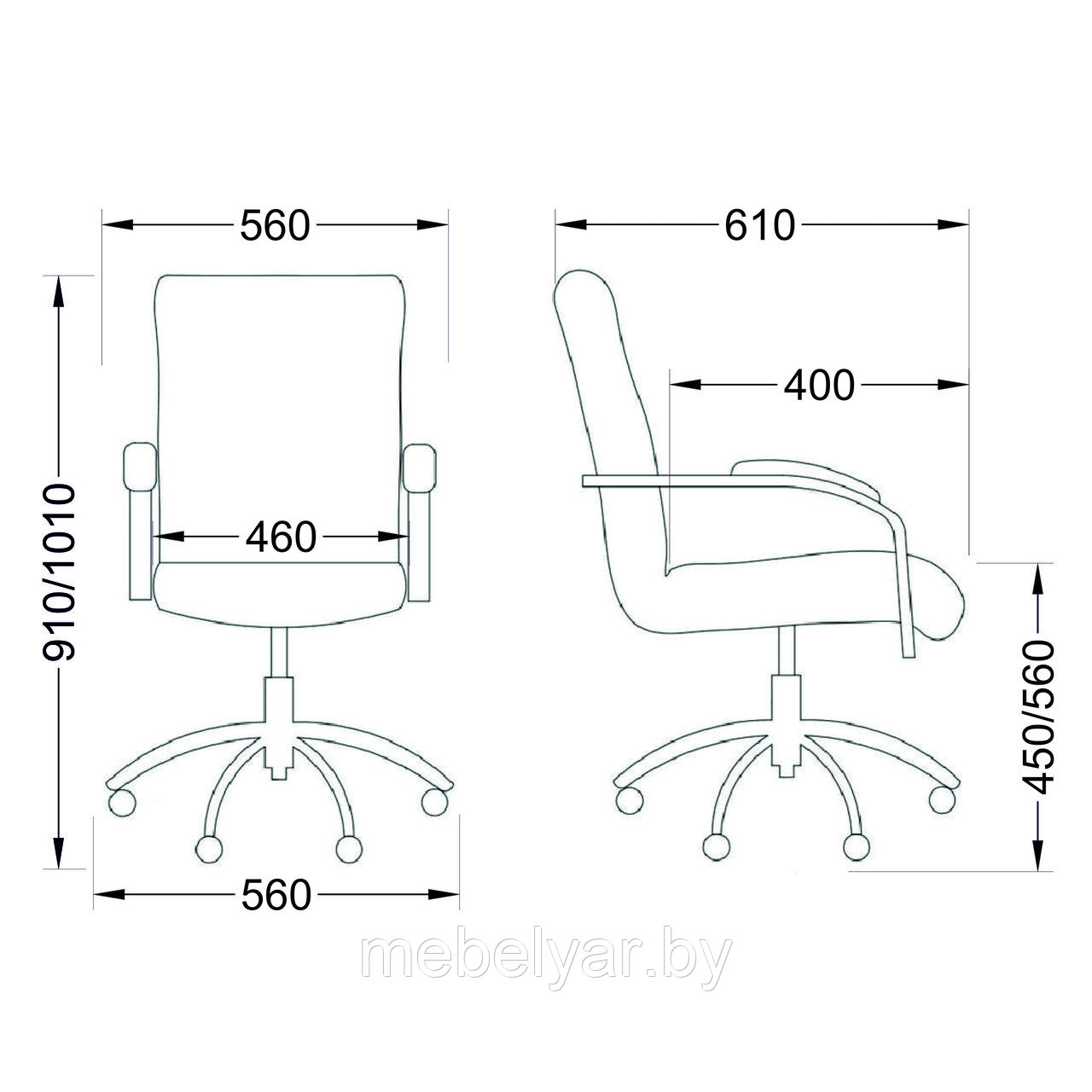 Кресло поворотное Самба G DO-122 (кремовый) AksHome - фото 3 - id-p222645349