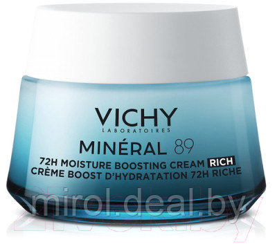 Крем для лица Vichy Mineral 89 Интенсивно увлажняющий 72ч Для сухой кожи - фото 1 - id-p222647278