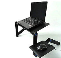 Складной cтолик трансформер для ноутбука с охлаждением Multifunctional Laptop Table Т8