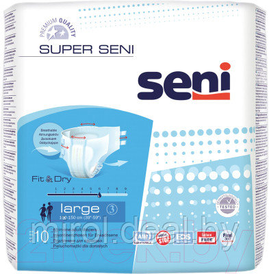 Подгузники для взрослых Seni Super Air Large - фото 1 - id-p222649872