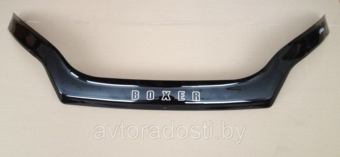 Дефлектор капота для Peugeot Boxer (2014-) с заходом на фары / Пежо Боксер [PG18] VT52 - фото 1 - id-p222423649