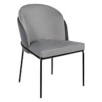 Кресло OSWALD, серый велюр HLR-21/светло-серый велюр HLR-19/черный AksHome