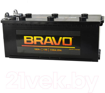 Автомобильный аккумулятор BRAVO 6СТ-190 под болт L+ / 690000010 - фото 2 - id-p221467450